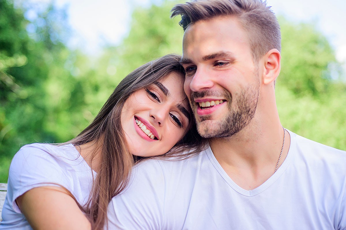 Happy couple in love