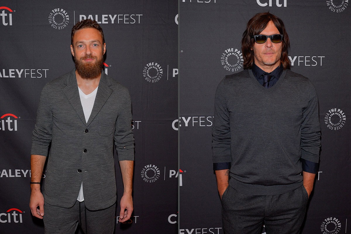 Ross Marquand and Norman Reedusattends attends "The Walking Dead" - PaleyFest New York 2019 at the Paley Center