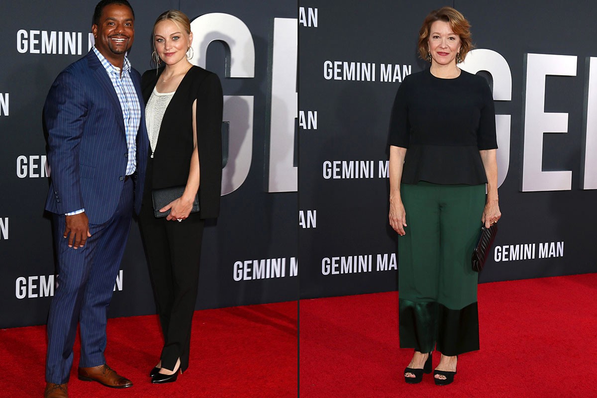 Alfonso Ribeiro and Angela Unkrich, Linda Emond - at the "Gemini" premiere at the TCL Chinese Theater IMAX 2019 in Los Angeles