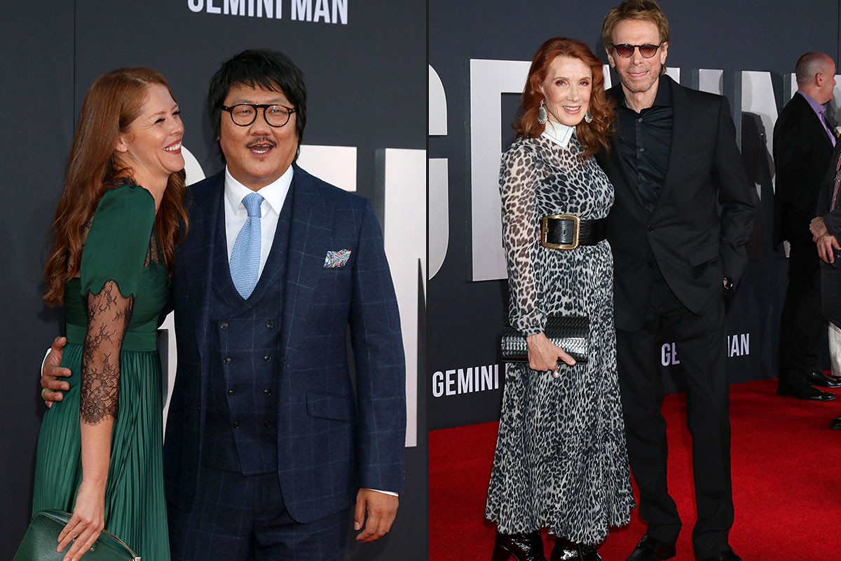 Kelly Macdonald and Benedict Wong, Linda Bruckheimer and Jerry Bruckheimer - "Gemini" premiere at the TCL Chinese Theater IMAX