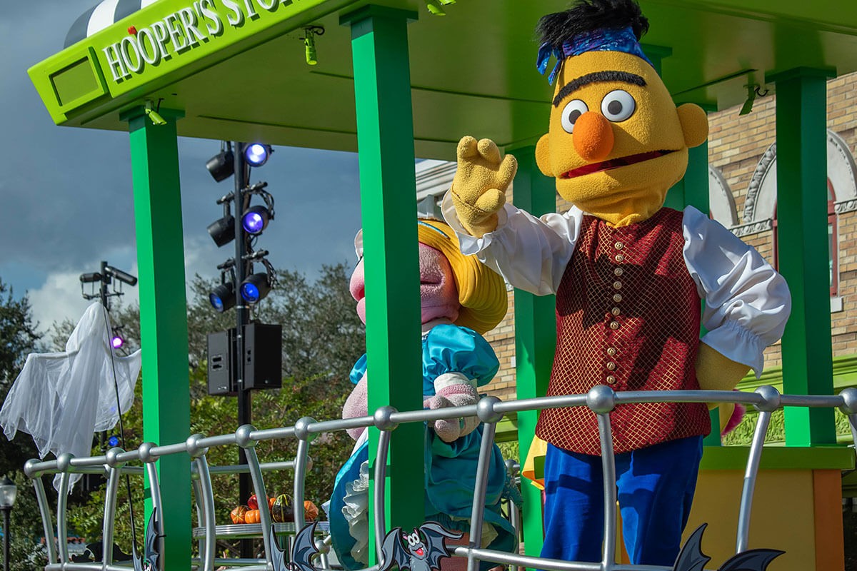 Bert in Sesame street party parade at Seaworld Bert in Sesame street party parade at Seaworld