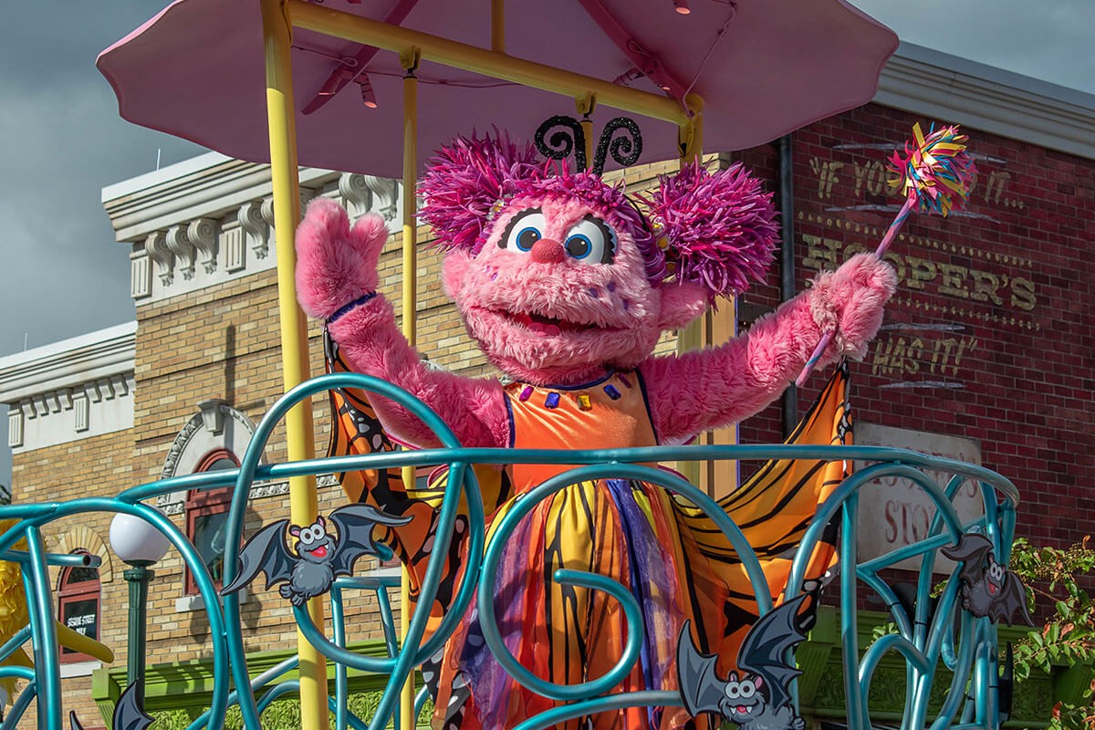 Abby Cadabby in Sesame street party parade