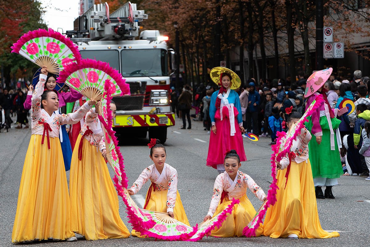 Vancouver's halloween street parade 2019 in Howe Street