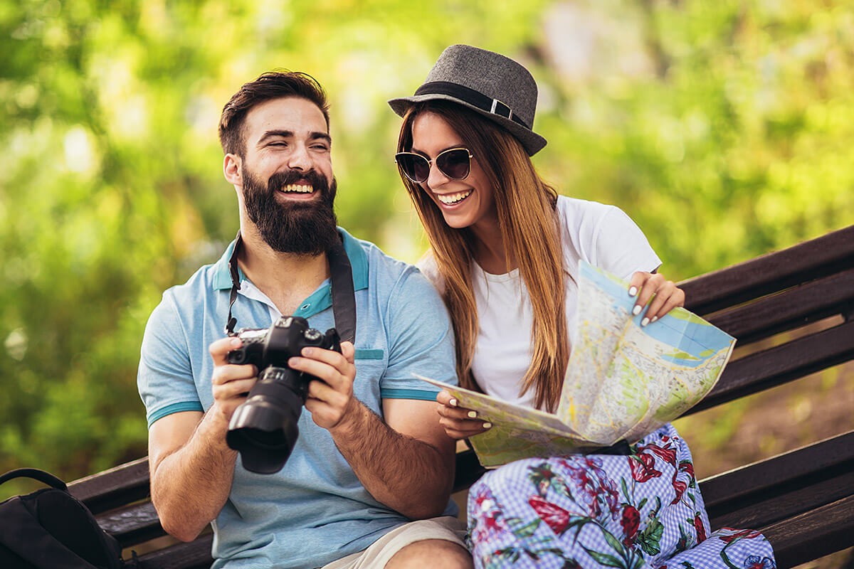 A man is in love with a girl and shows her a photo from his life