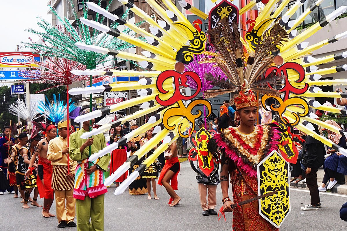 Festival parade in Pontianak, Indonesia, 2019