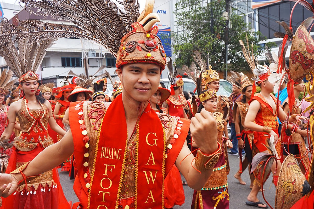 Festival Parade in Pontianak, Indonesia
