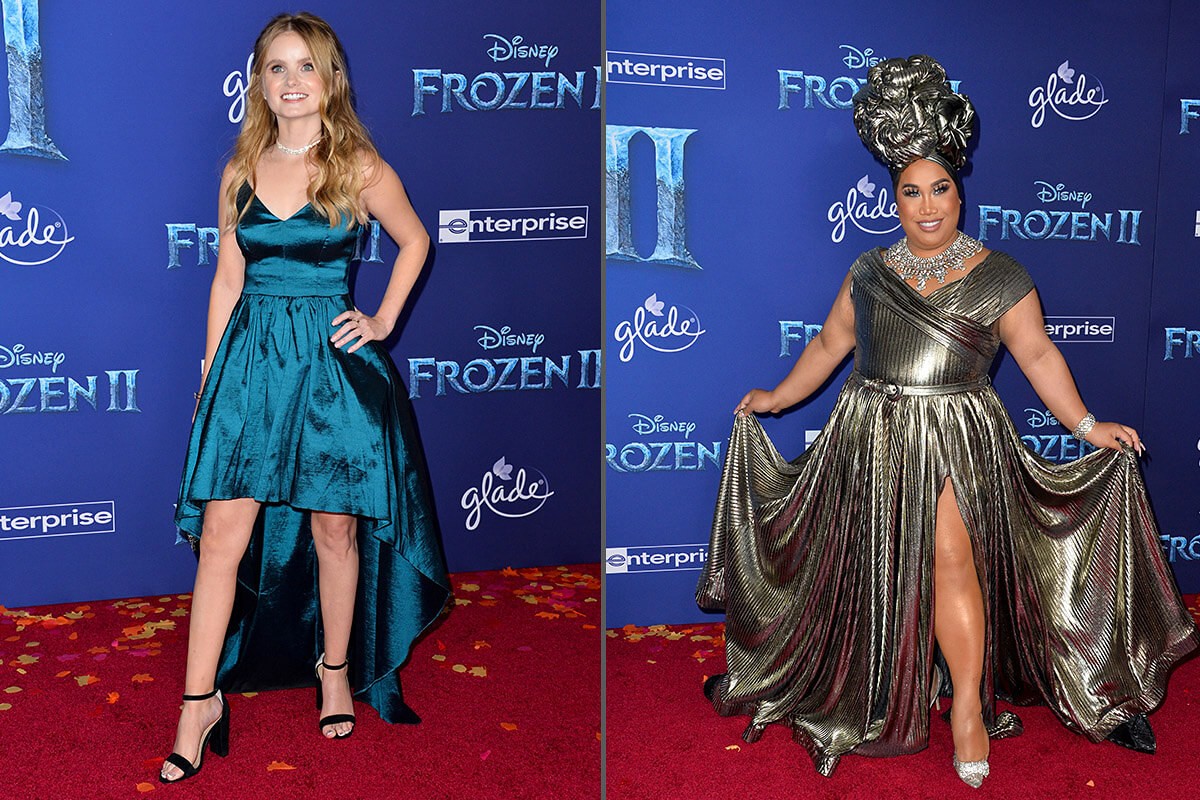 Kayla Cromer and Patrick Starrr - world premiere for Disney's "Frozen 2", 2019, USA
