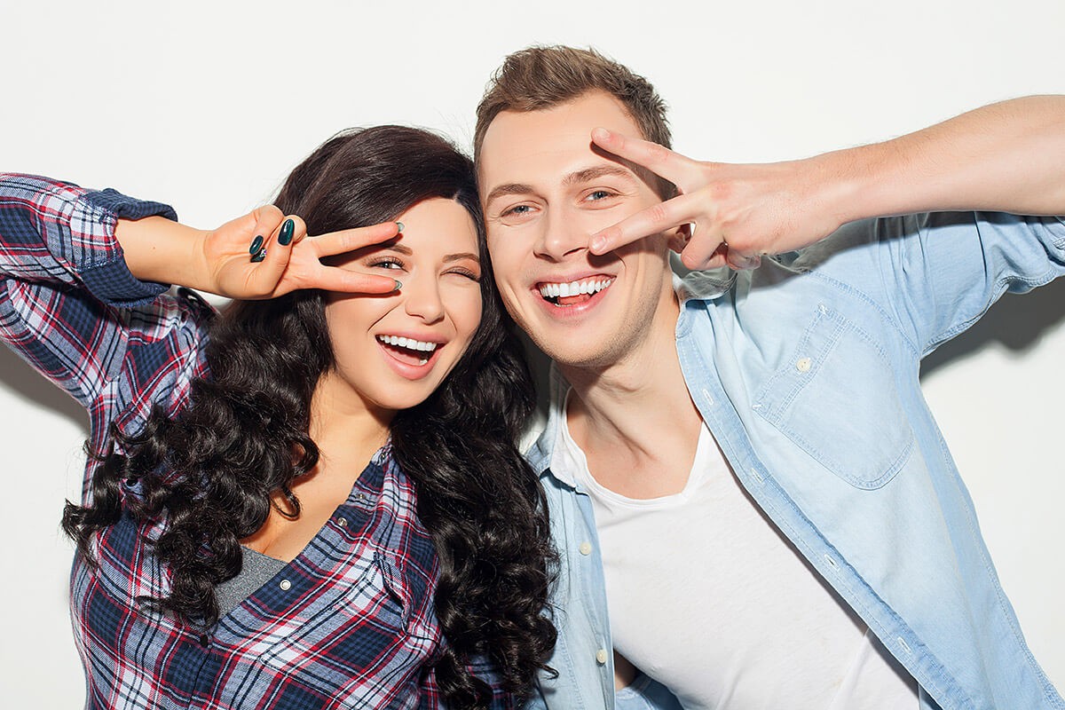 Cheerful young couple