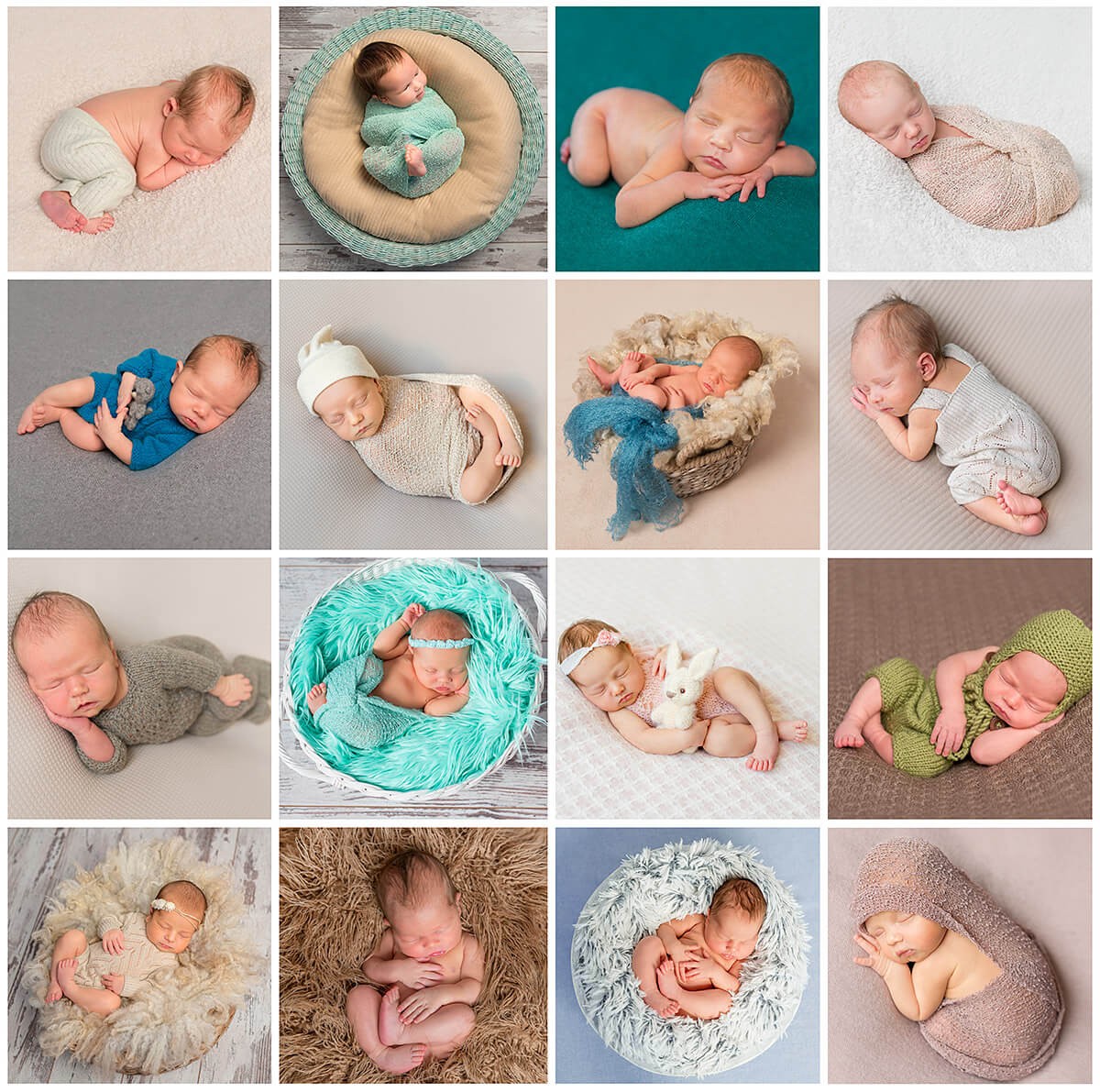 A large number of newborn babies