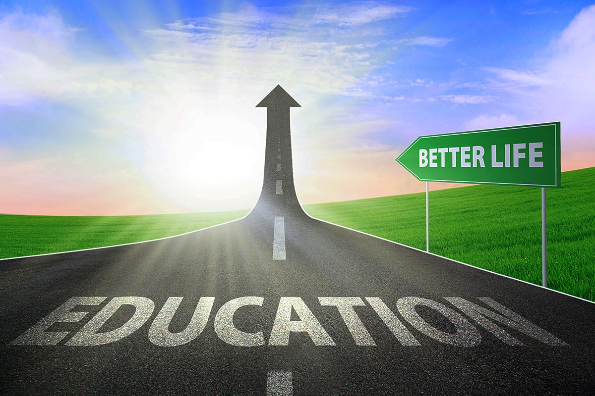 Image of the road to education