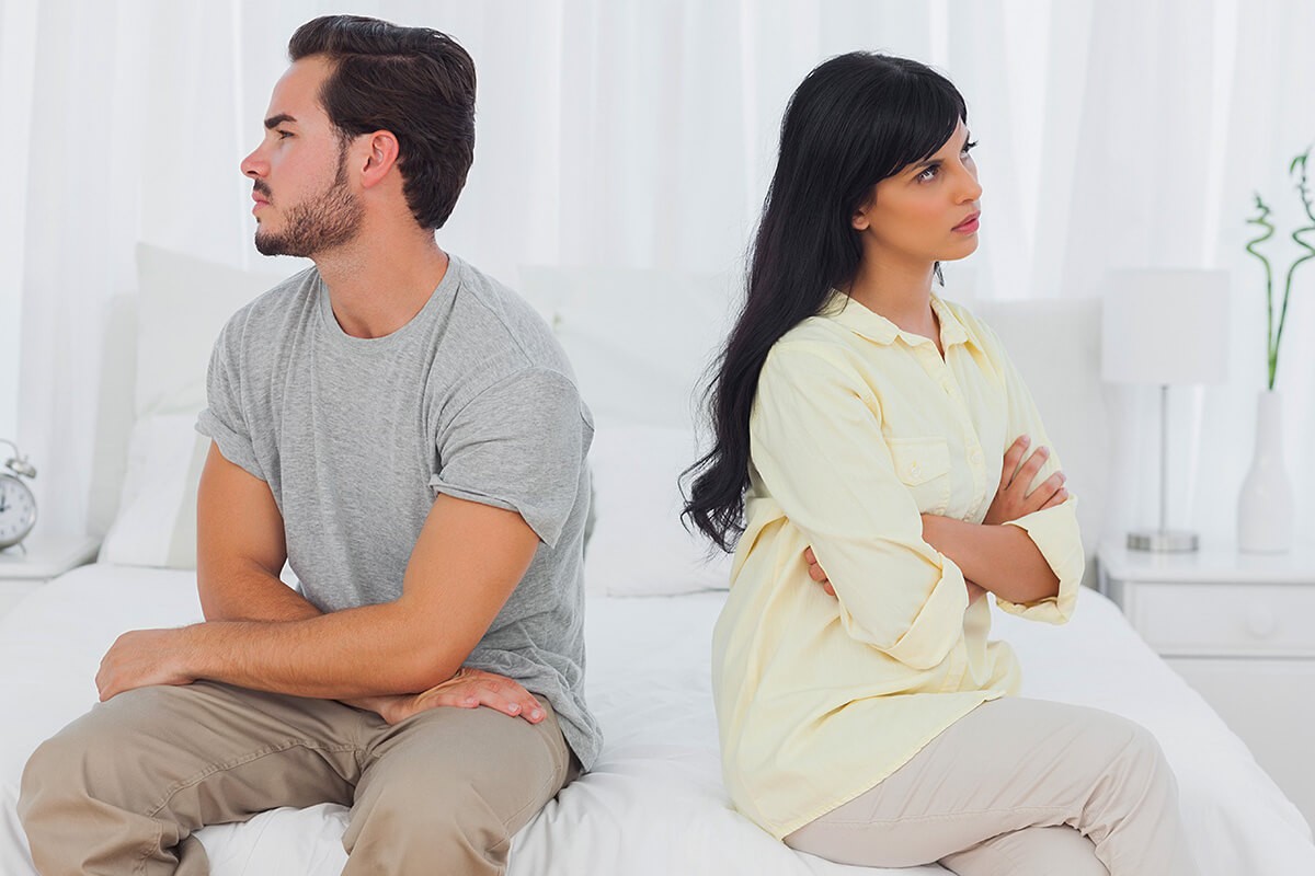 Conflict situation in a couple because of jealousy