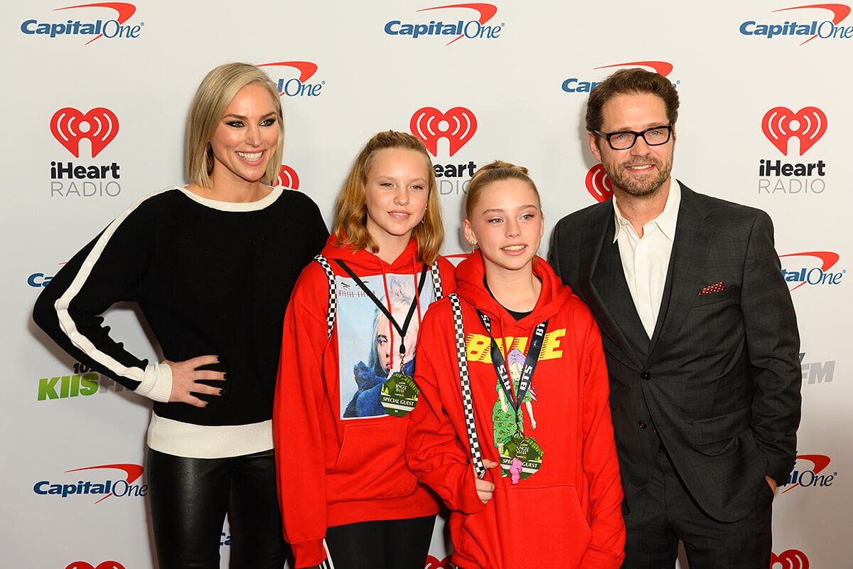 Jason Priestley and family arrives for the KIIS FM iHeartRadio Jingle Ball at the Forum Los Angeles in Inglewood, California, USA