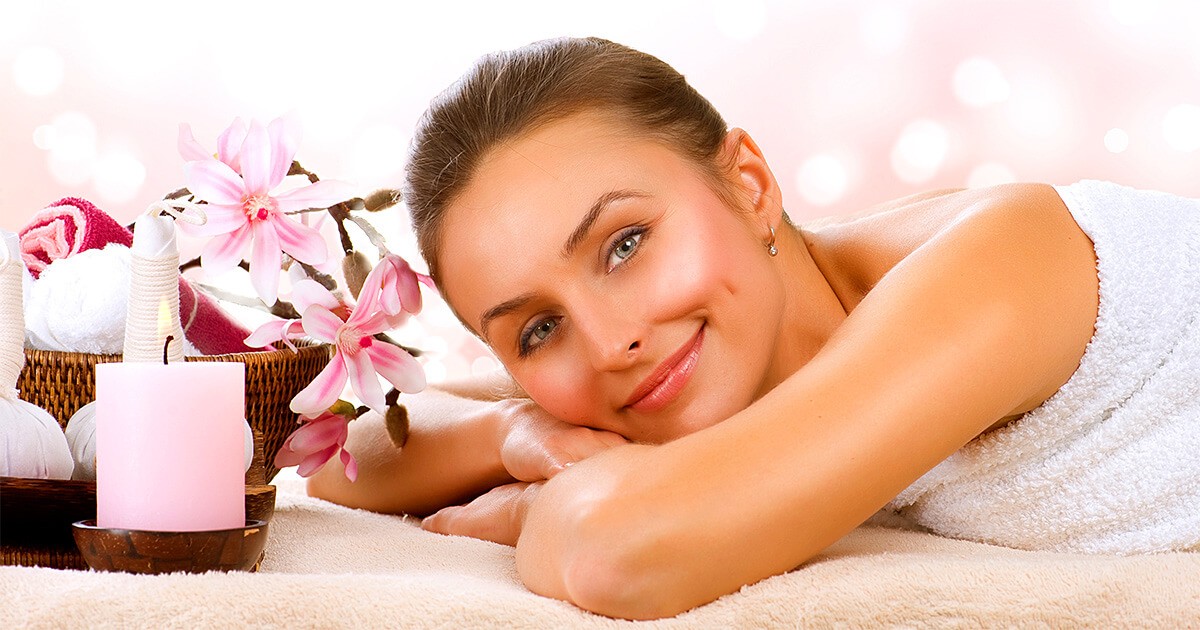 Girl caring for her beauty