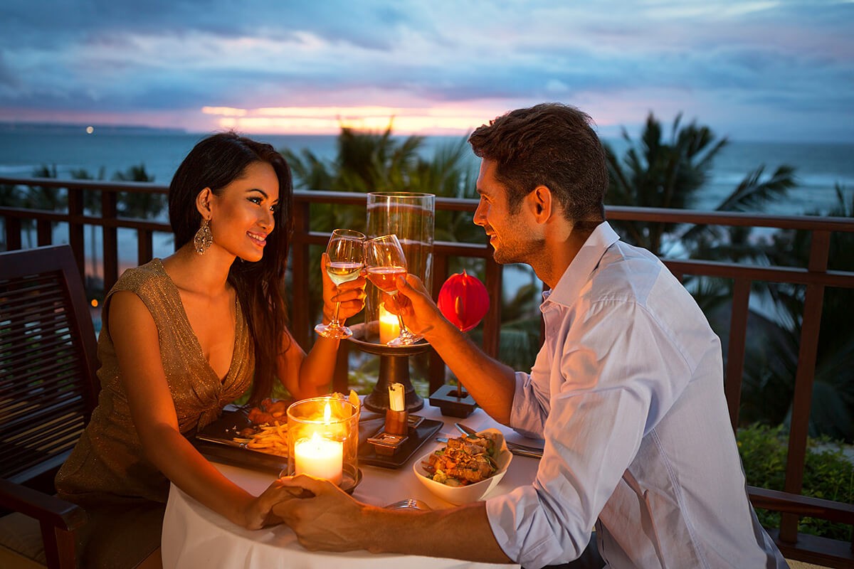 Romantic acquaintance of man and woman Romantic acquaintance of man and woman