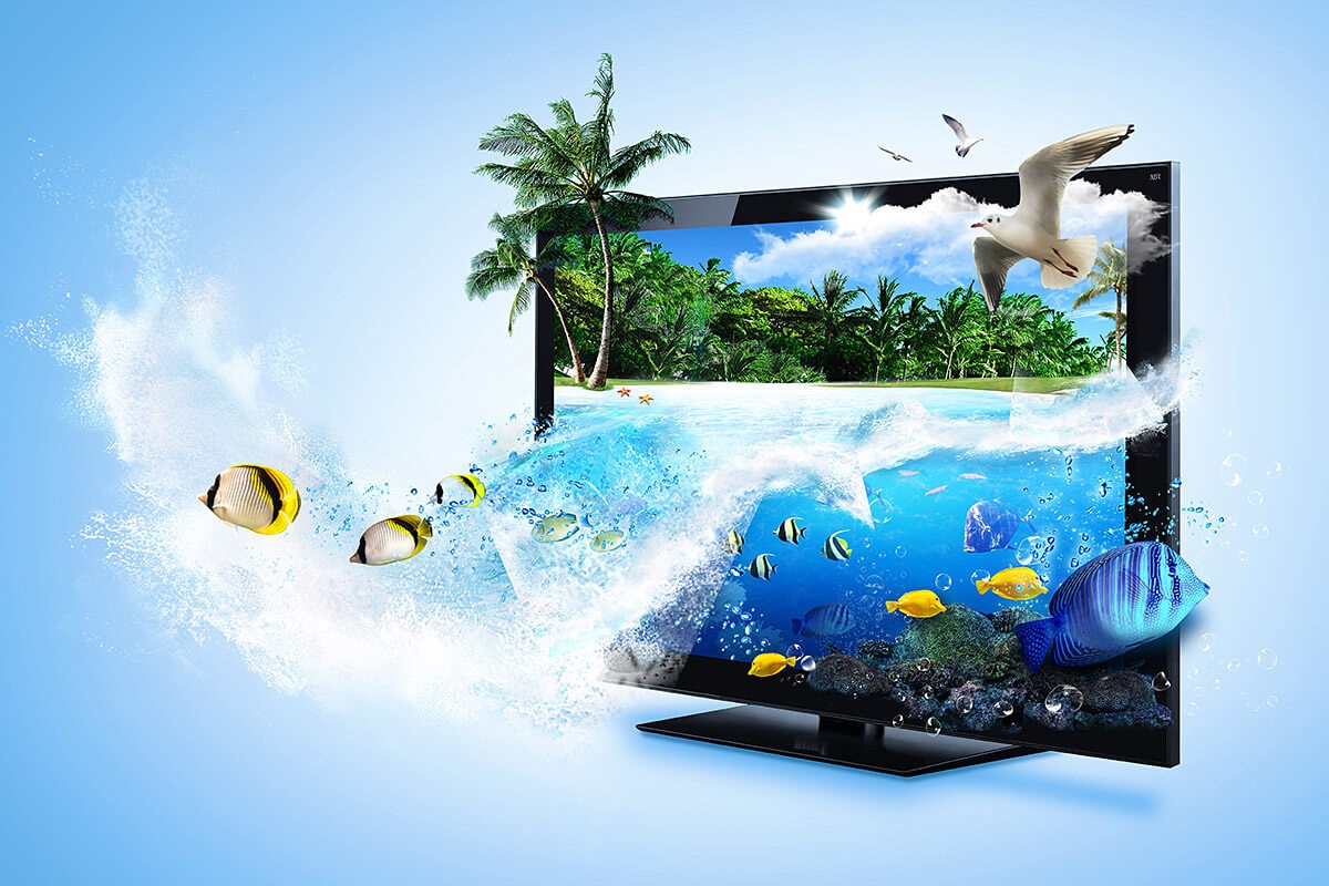 TV and aquarium abstraction TV and aquarium abstraction