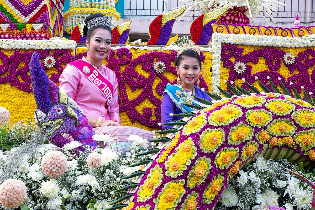 Annual Flower Festival Parade, Chiang Mai, Thailand, event