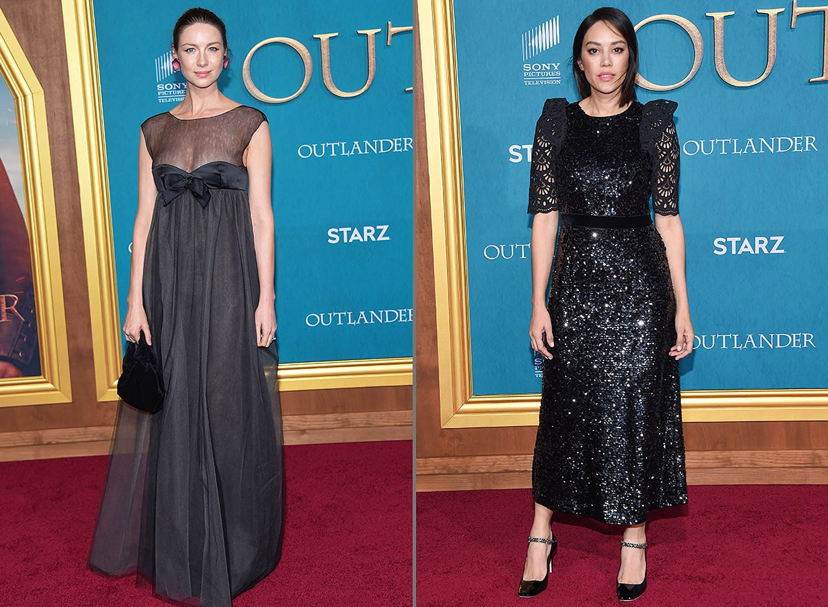 Caitriona Balfe and Mishel Prada arrives for the Outlander Season 5 Premiere, Hollywood, Los Angeles