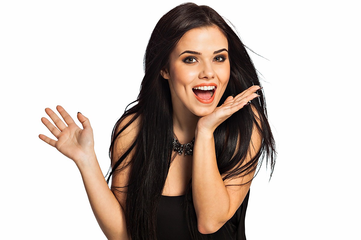 Image of a pretty and cheerful girl