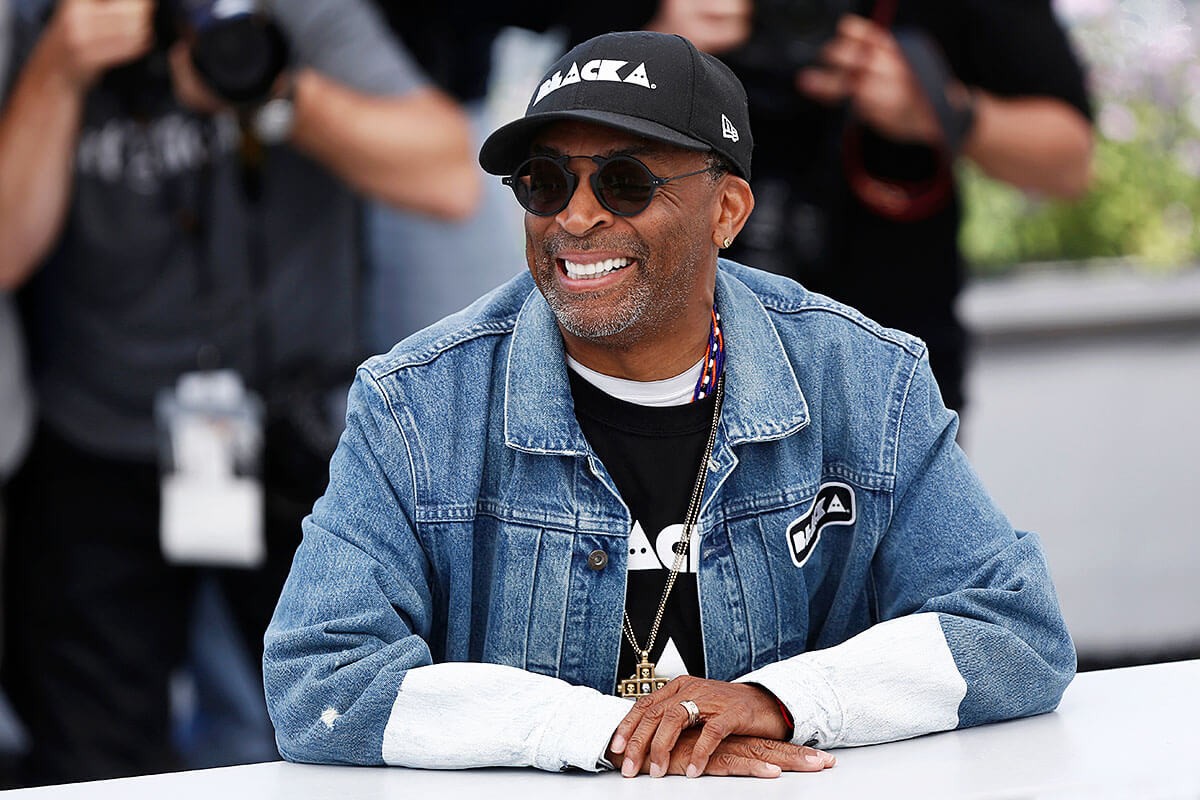 Image of Spike Lee - smiles joyfully