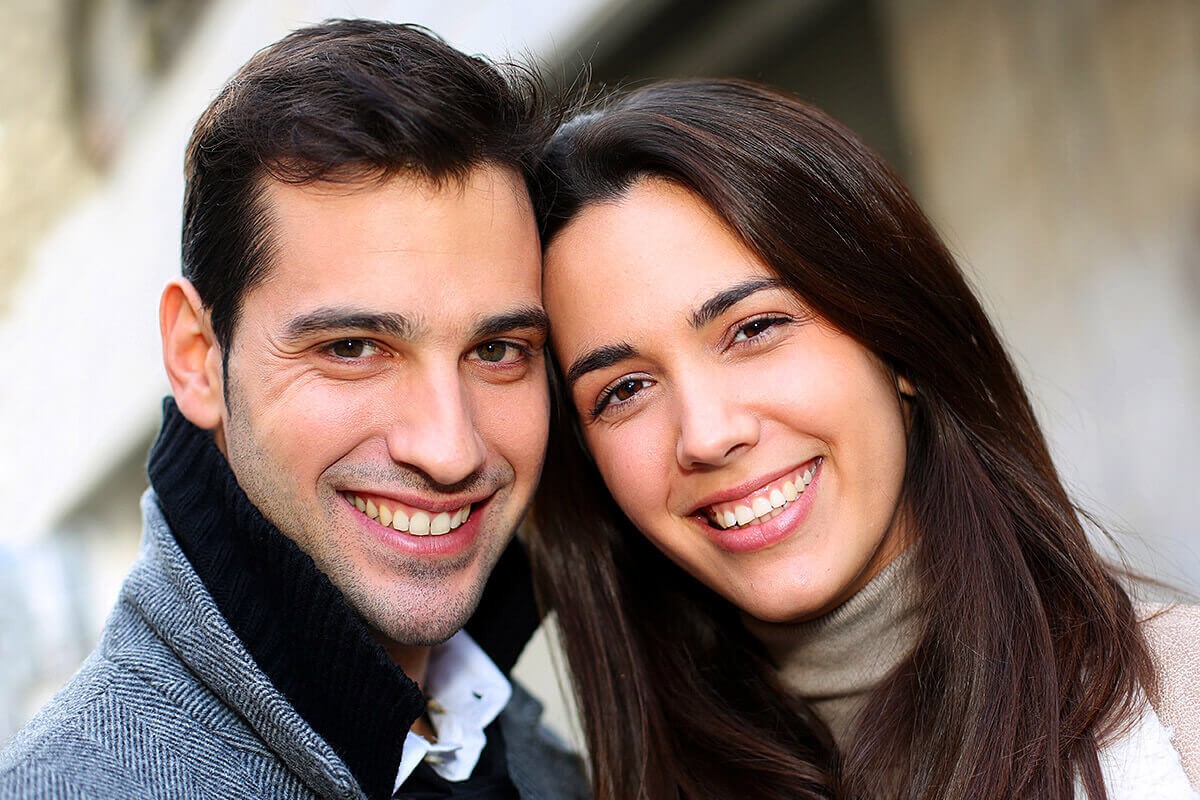 Image of a cute and loving couple