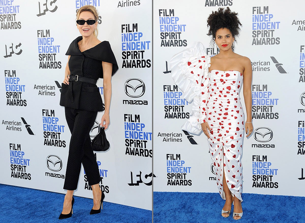 Renée Zellweger and Zazie Beetz at the 35th Annual Film Independent Spirit Awards, Los Angeles, California