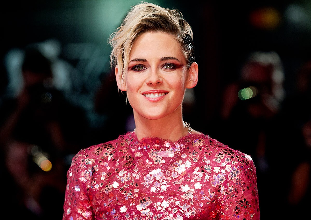 American actress Kristen Stewart smiles