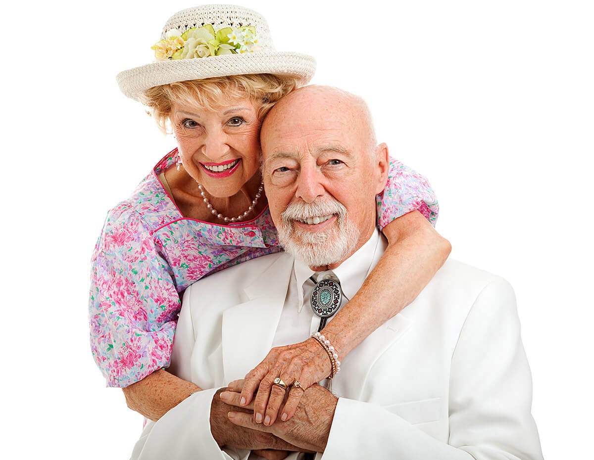 Image of a wealthy elderly couple