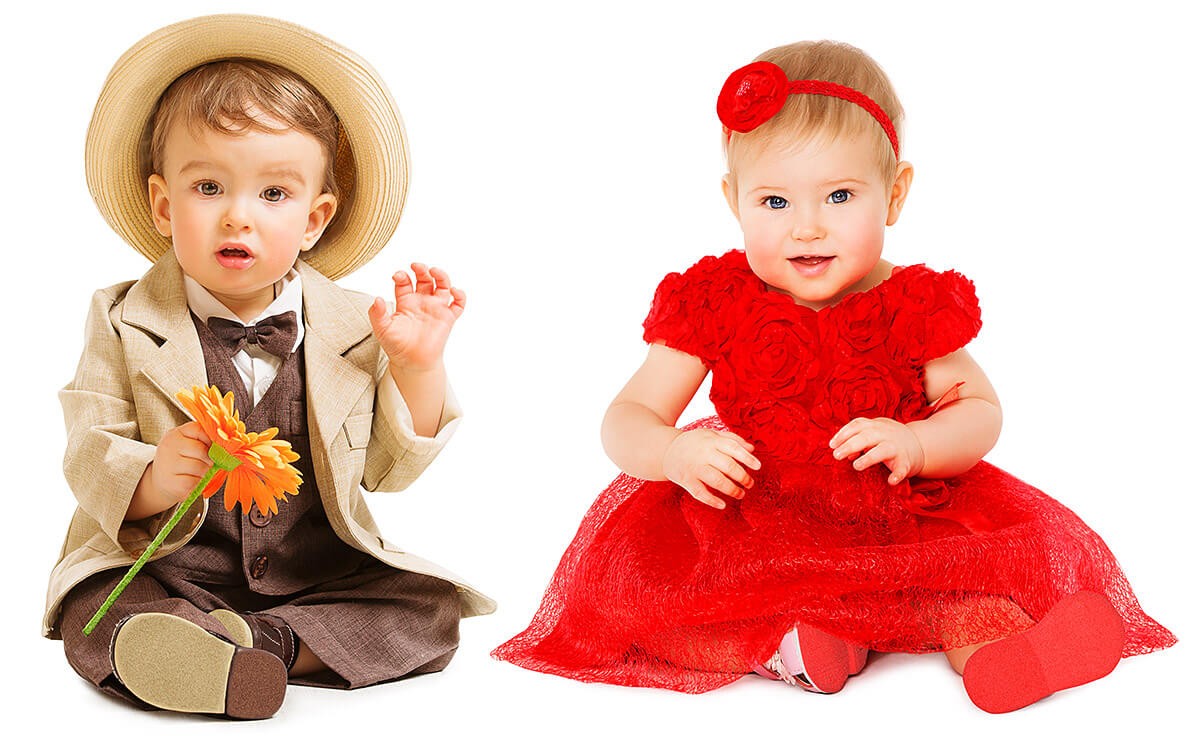 Image of children dressed in beautiful costumes