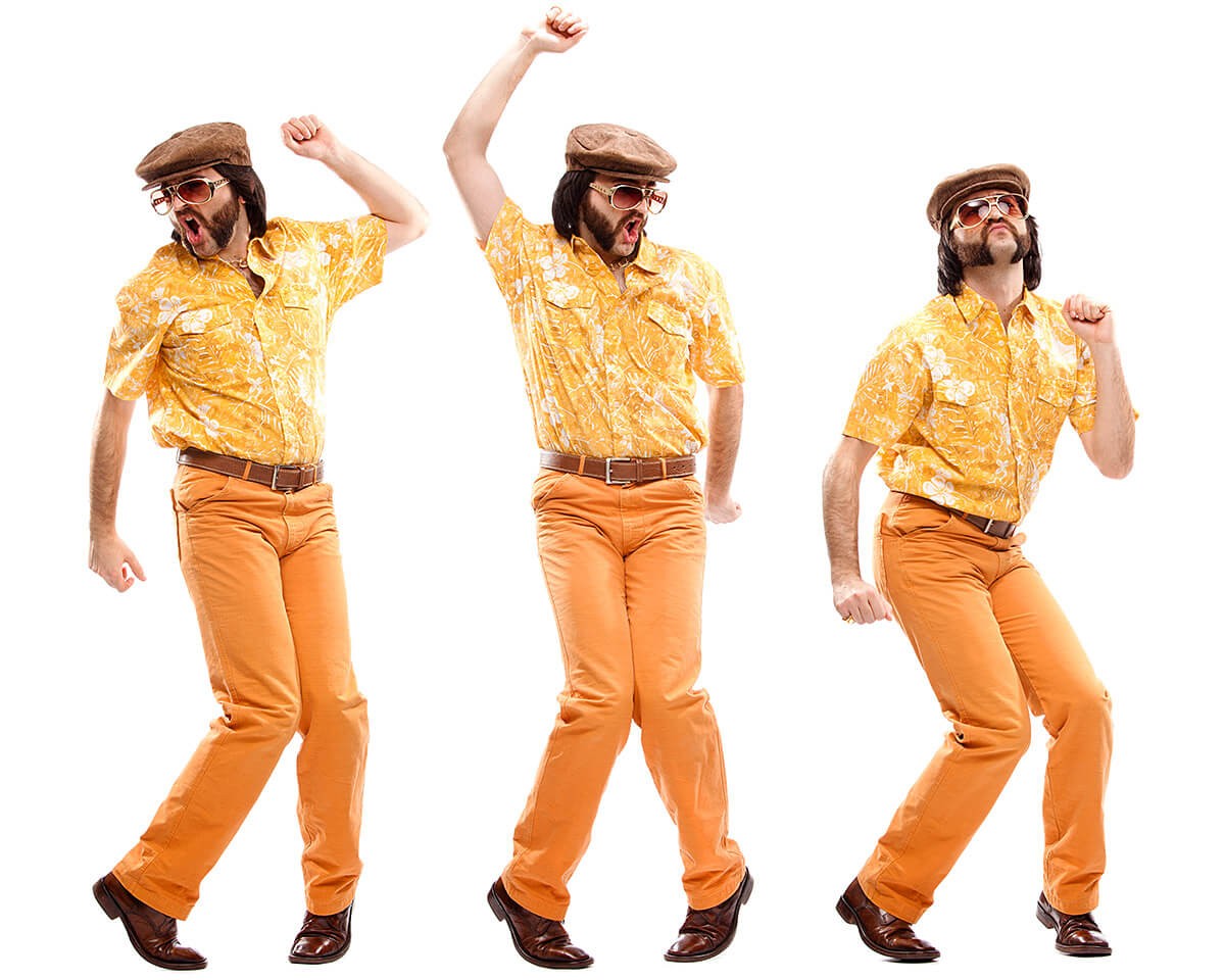 Charismatic and charming man dancing