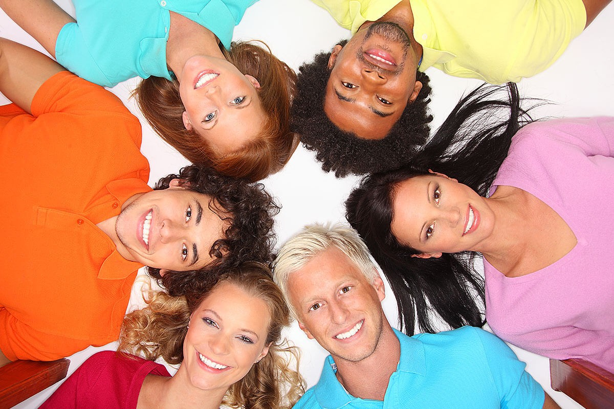 Image of a group of young people