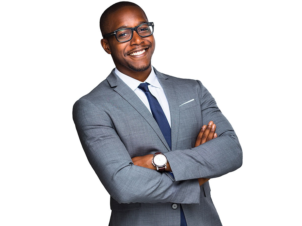 Image of a handsome man in a business suit
