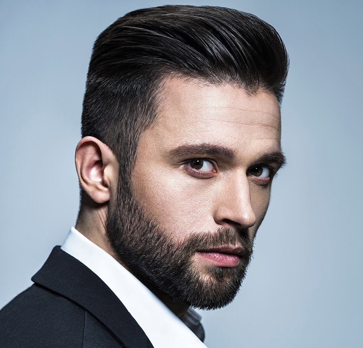 Image of the look of a handsome man Image of the look of a handsome man