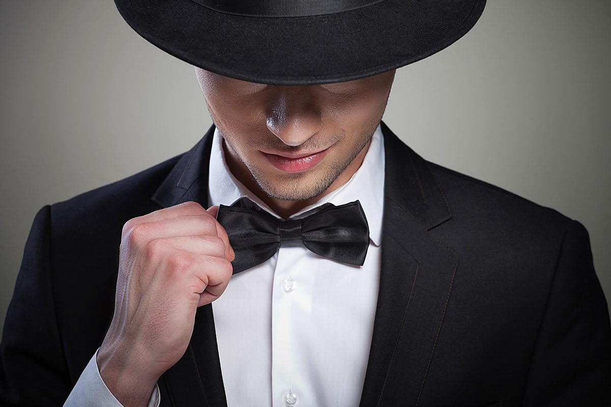 Young man in suit and hat Young man in suit and hat