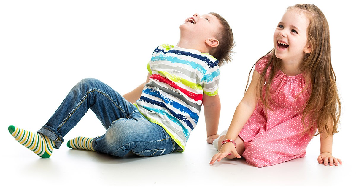 Image of cheerful and laughing children