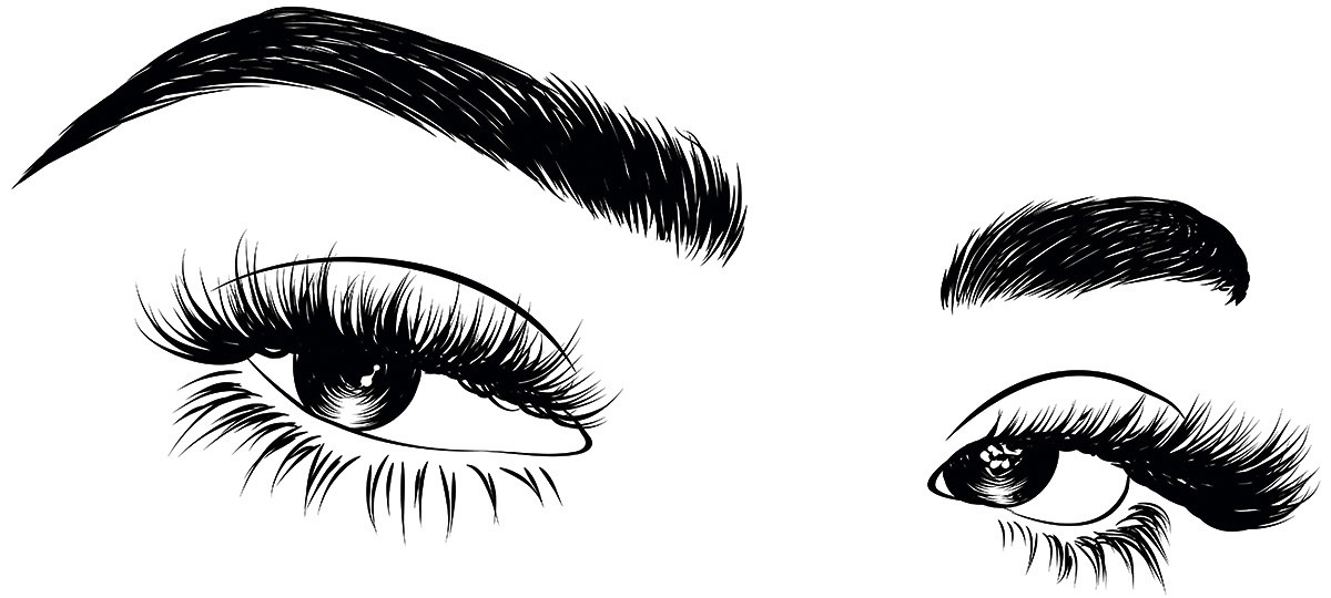 Image of drawn female eyes