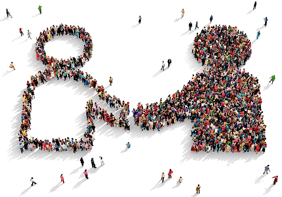 Image of a positive group of people