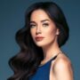Attractive woman with beautiful hair