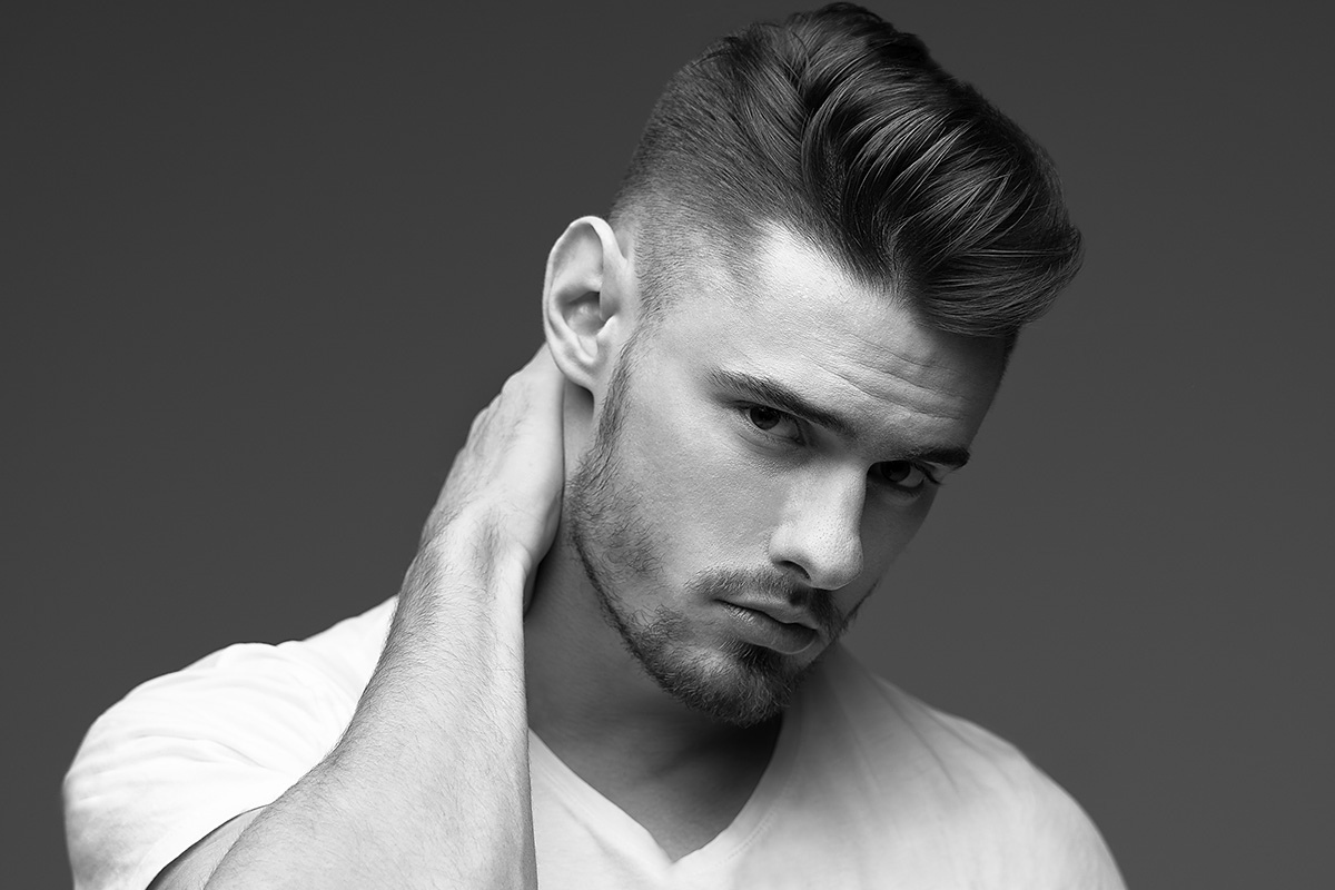 Image of a young man with a piercing gaze