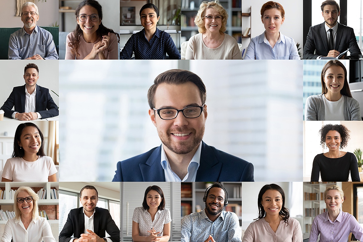 Image of business online conference