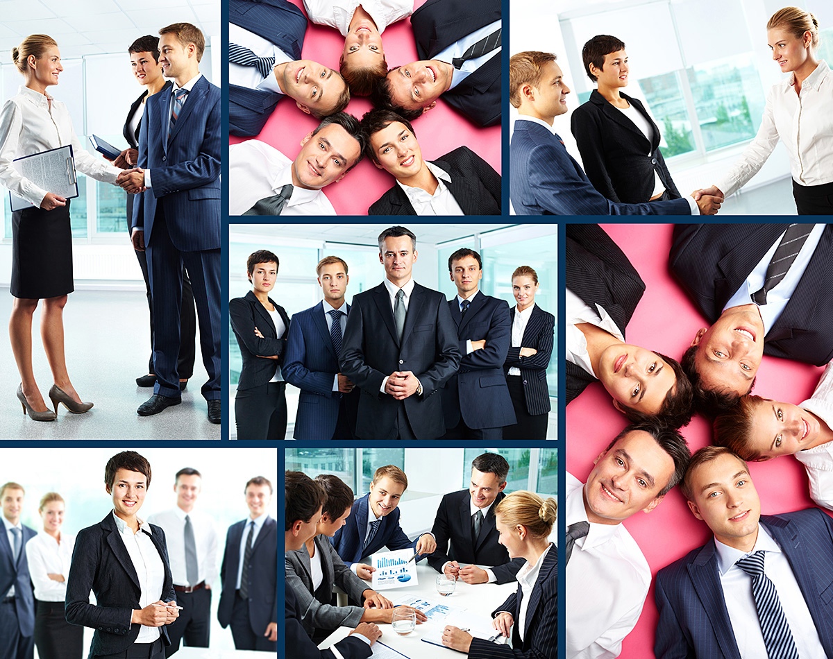 Image of a set of business people