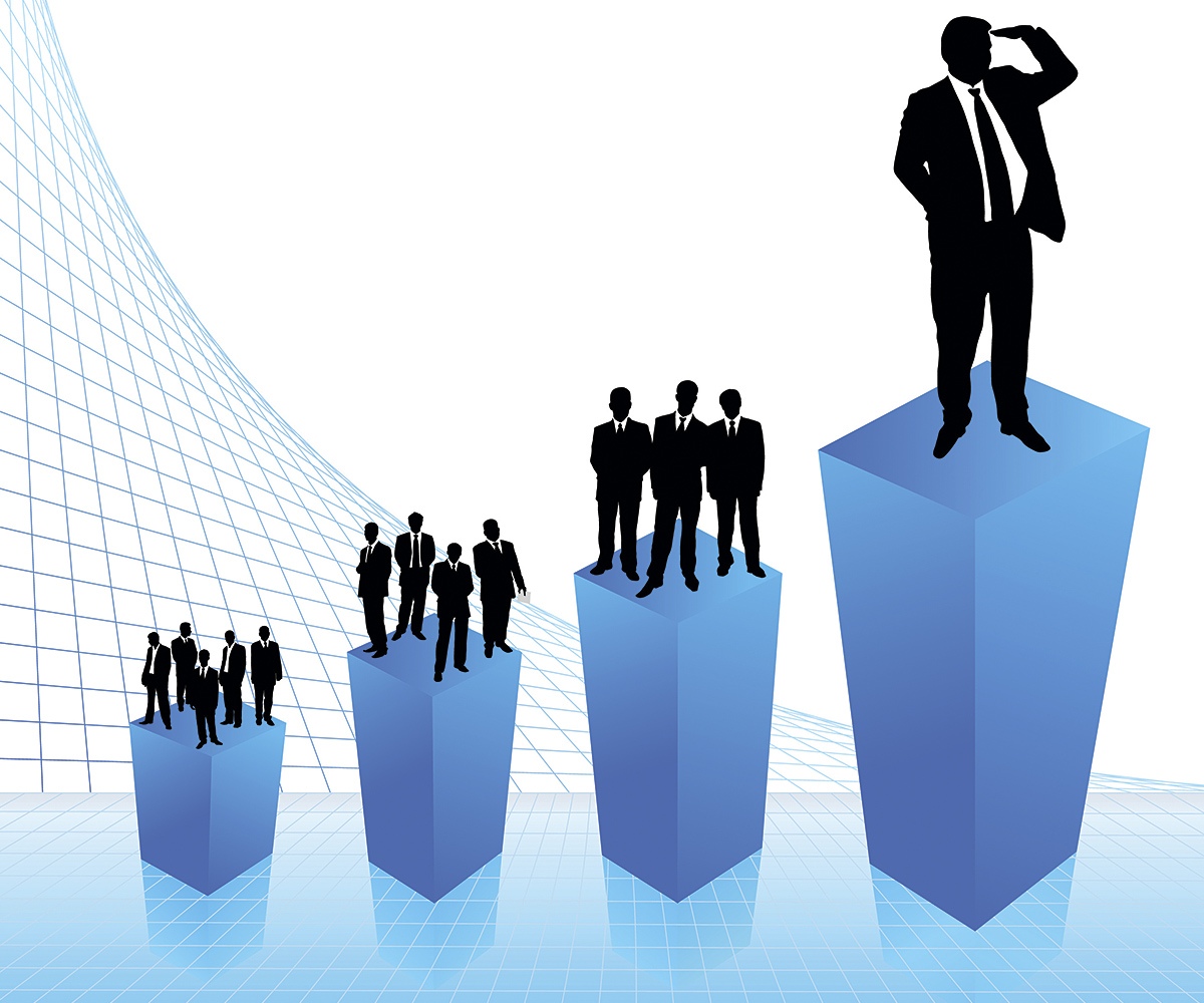 Image of growth graph and businessmen