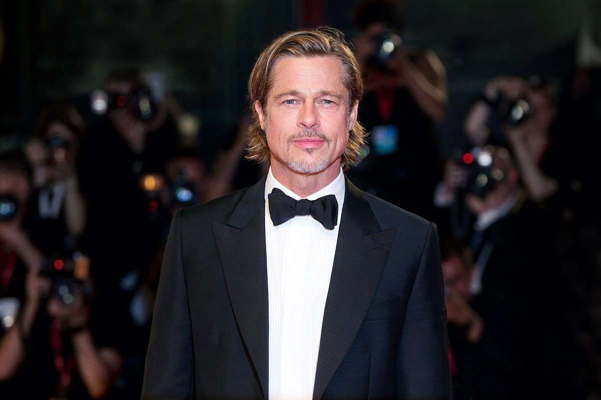 Image of Brad Pitt in a suit and bow tie